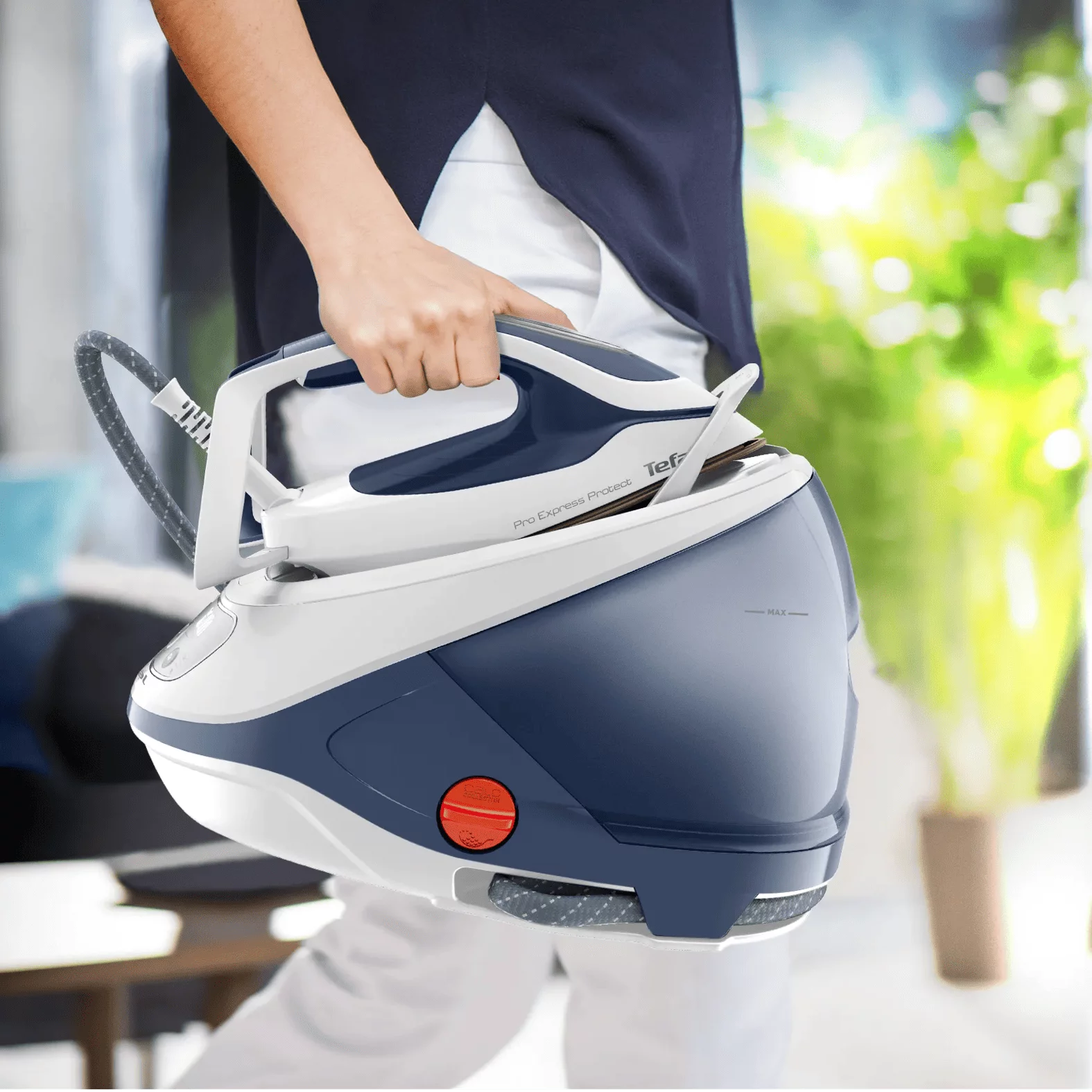 Tefal GV9225 Dampfbügelstation Pro Express Protect - Blaugrau/Weiß