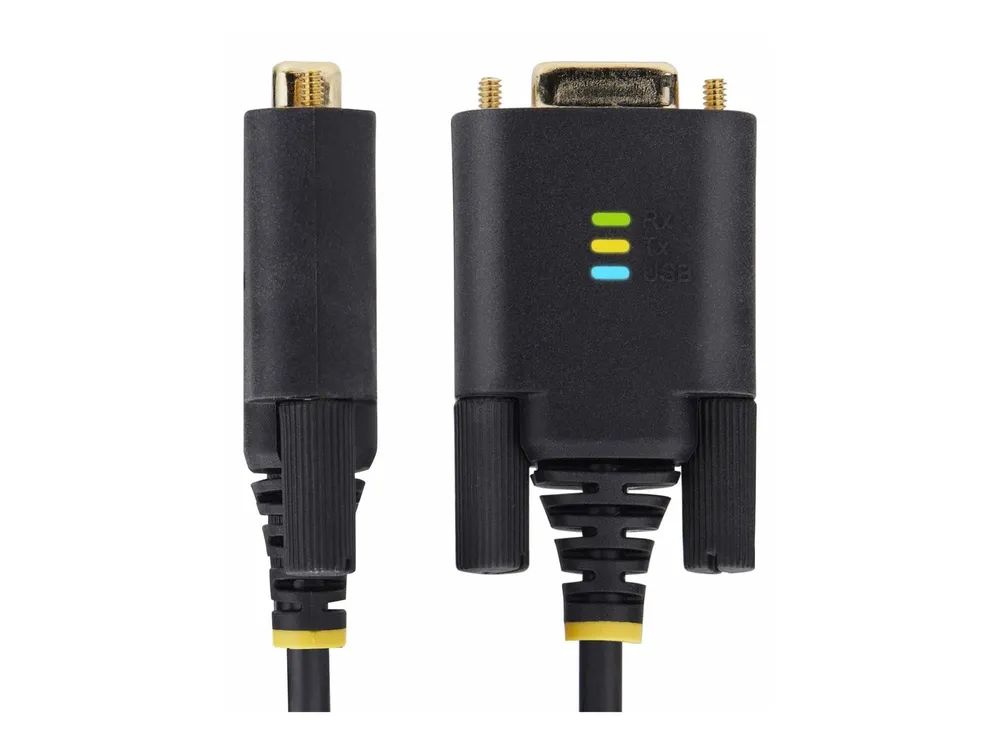 StarTech.com 6.6ft/2m USB to Null Modem Serial Adapter Cable, FTDI, RS232 - Kabel USB / seriell - USB (M)