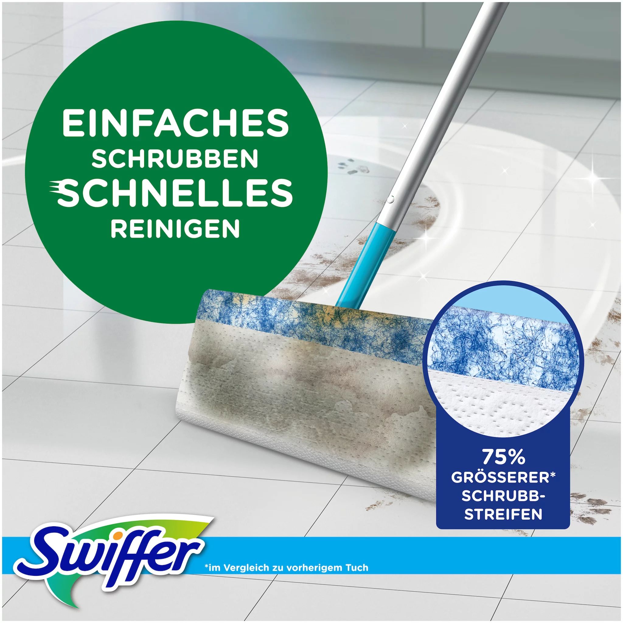 Swiffer Wet Wischtücher Nachfüllpack, 48er Citrus Fresh