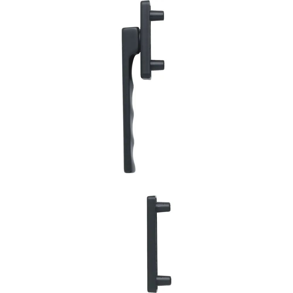HOPPE Fenstergriff-Halbgarnitur TOULON außen flach, Aluminium schwarz matt