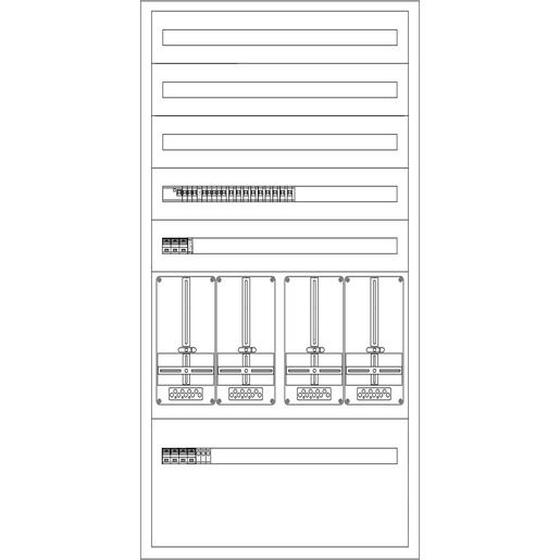 Eaton UP-VERTEILER VÖCKLA BESTÜCKT / EATON BP-U-3S-EN1000VÖCKLA 173122