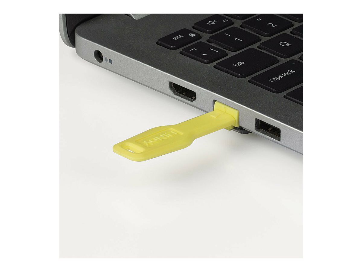Lindy LAN-Portblocker - Gelb (Packung mit 20)