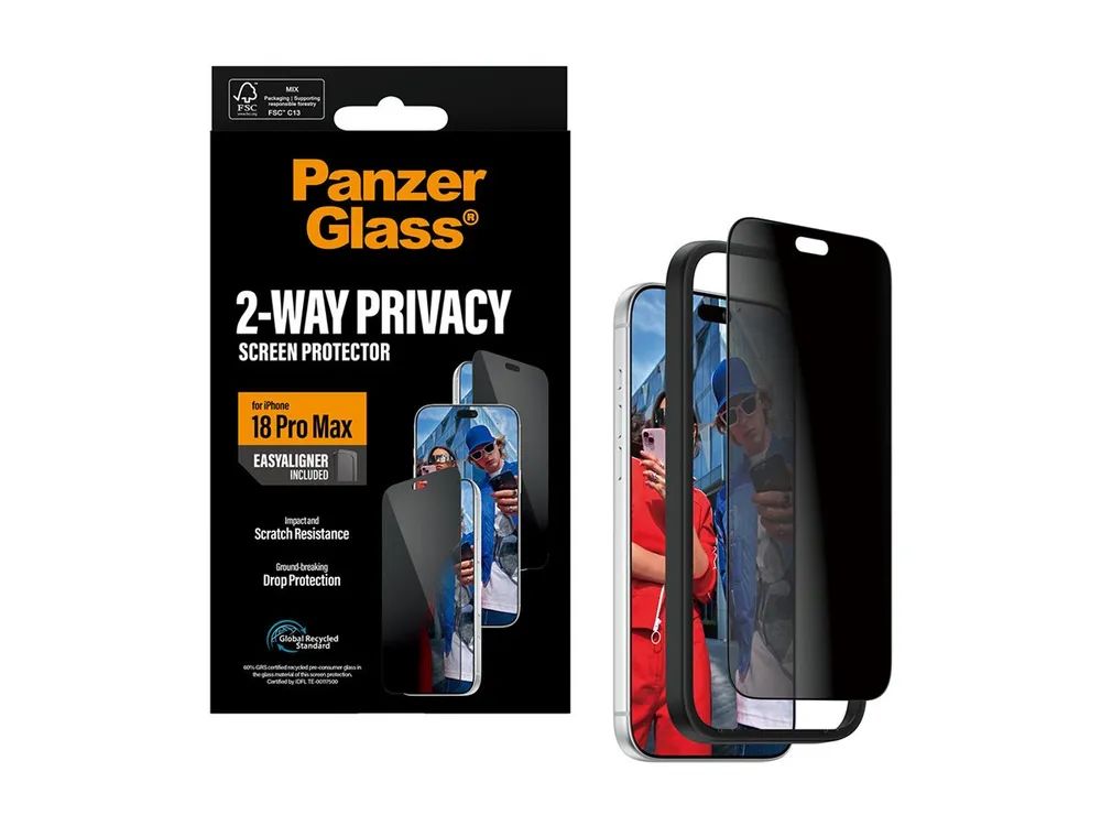 PanzerGlass Bildschirmschutz für Handy - ultrabreite Passform mit EasyAligner