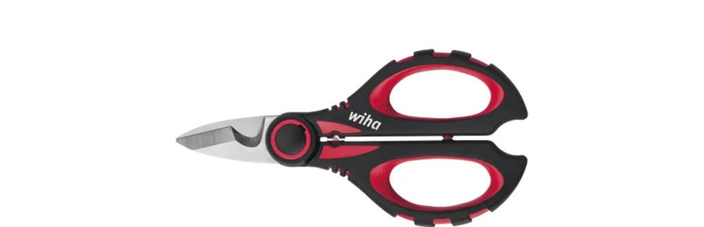 WIHA WERKZEUGE Elektrikerschere mit Crimpfunktion in Blister, 160mm