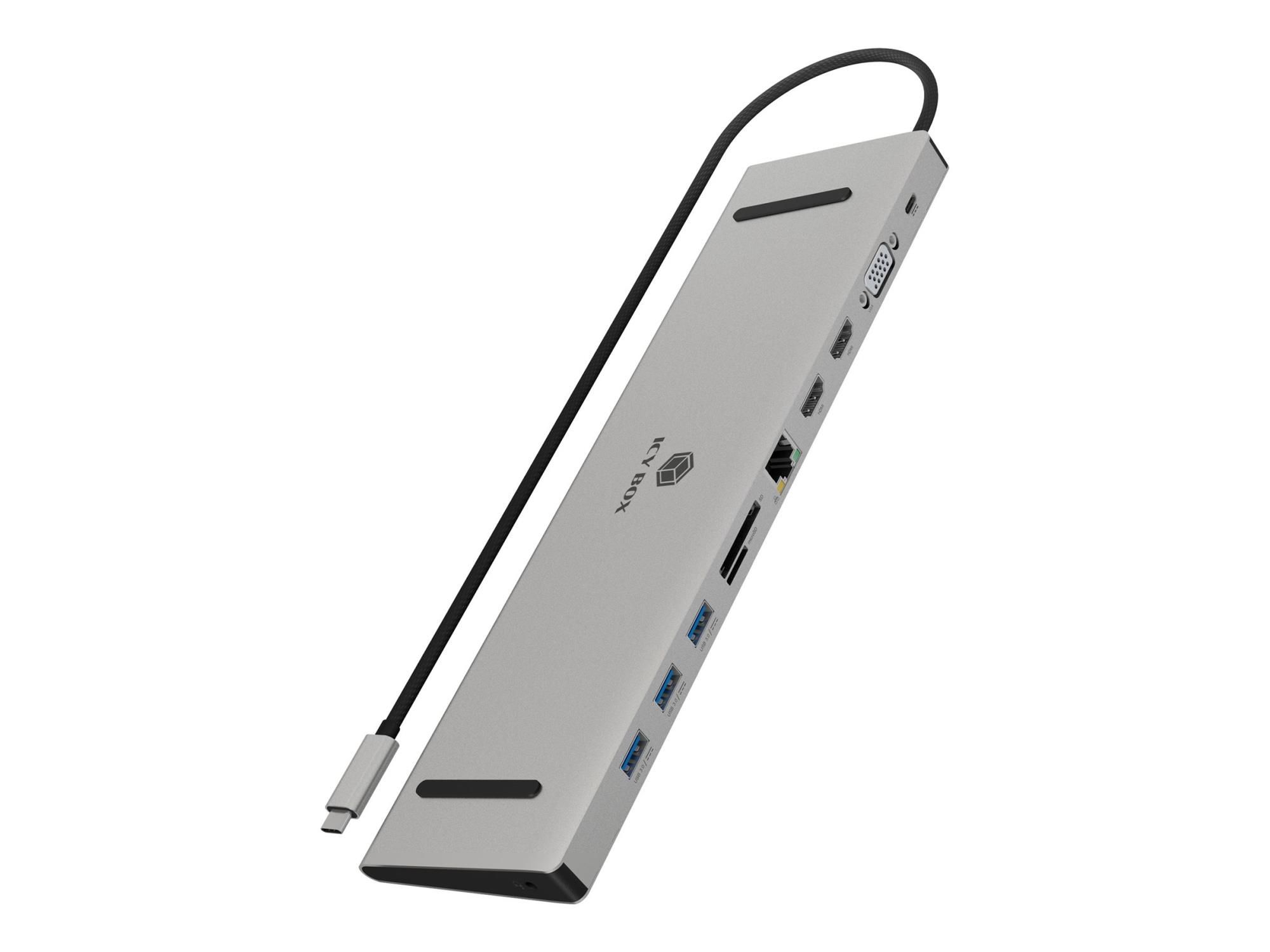 ICY BOX IB-DK2106a-CPD - Dockingstation - USB-C / Thunderbolt 3
