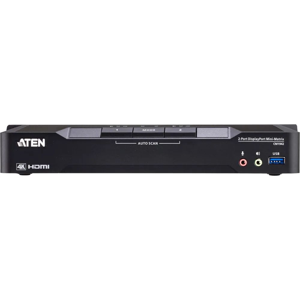 ATEN CM1942 - KVM-/Audio-/USB-Switch - 2 x KVM/Audio/USB