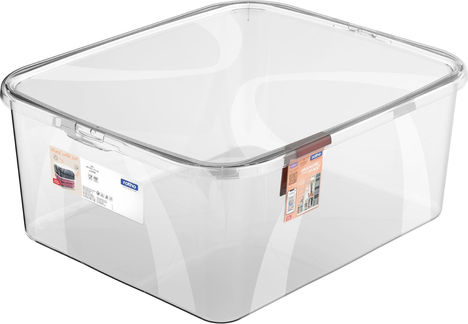 Rotho Box 19 l mit Deckel LONA