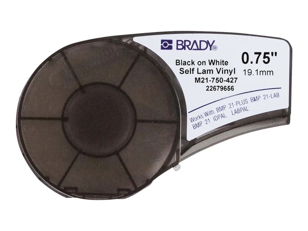 Brady Corporation Brady B-427 - Acryl Vinyl - matt - halbdurchsichtig, Schwarz auf Weiß - (1 Rolle(n)