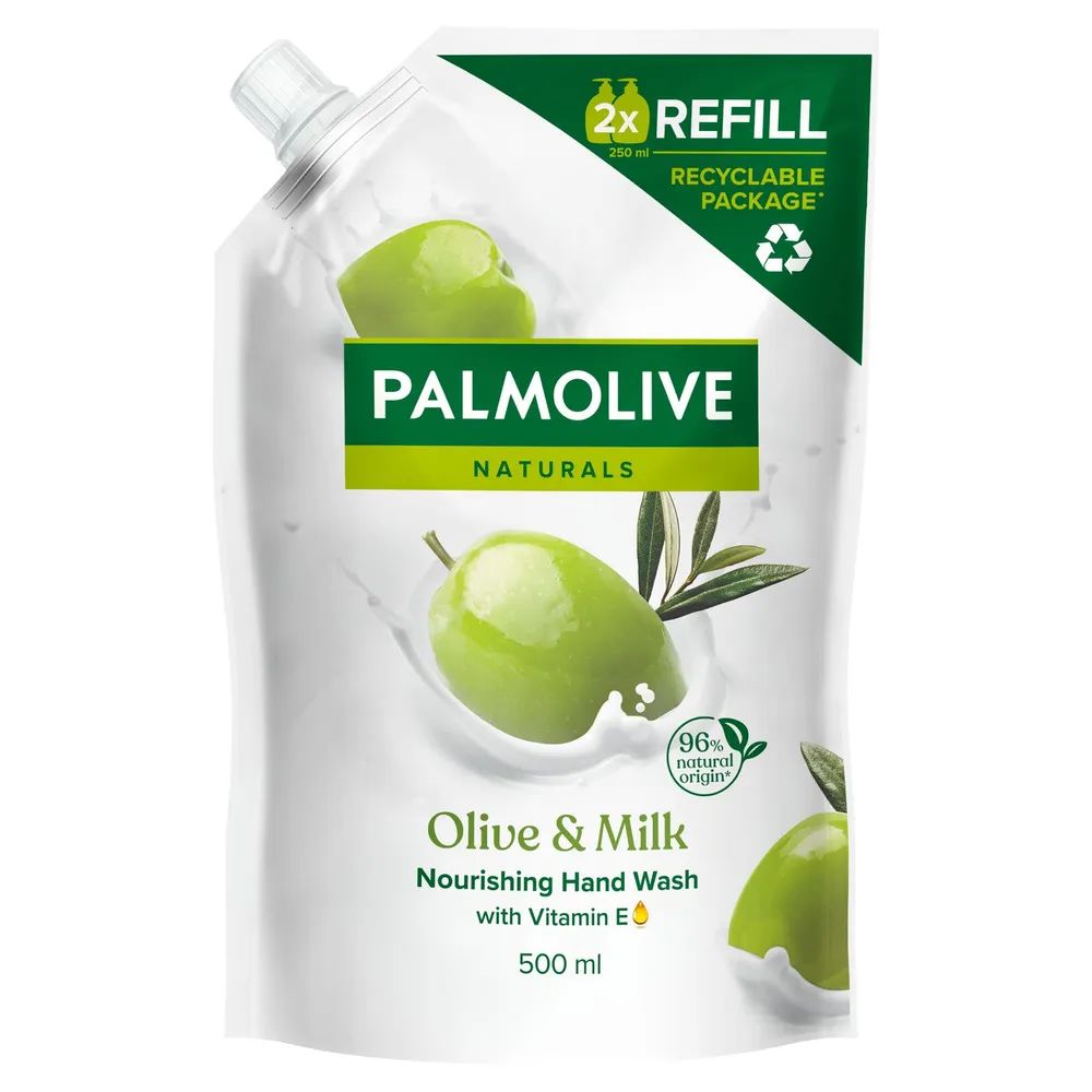 Palmolive Naturals Olive & Milch Flüssigseife Nachfüllbeutel, 500 ml