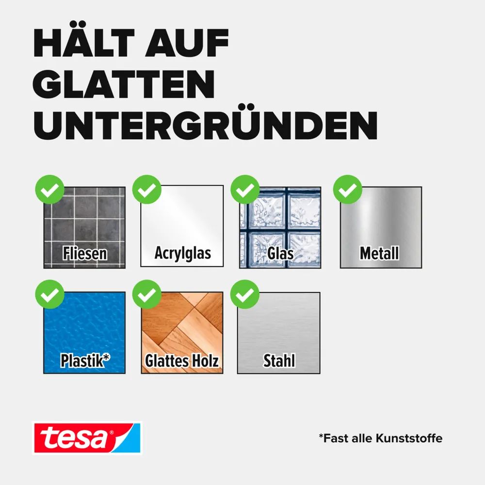 Tesa Powerstrips Draht Haken 3x selbstklebend weiß