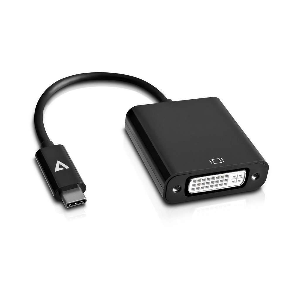 V7 Externer Videoadapter - USB-C - DVI - Schwarz