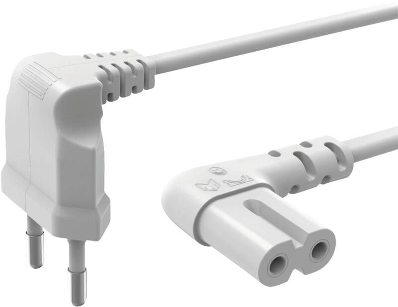 Hama 223285 EURONETZKABEL/5M/2F GEWINKELT/W/BUL