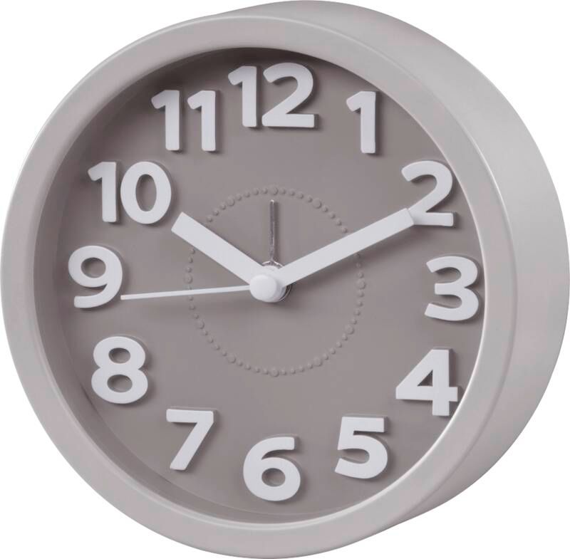Hama 186324 WECKER RETRO, TAUPE, RUND
