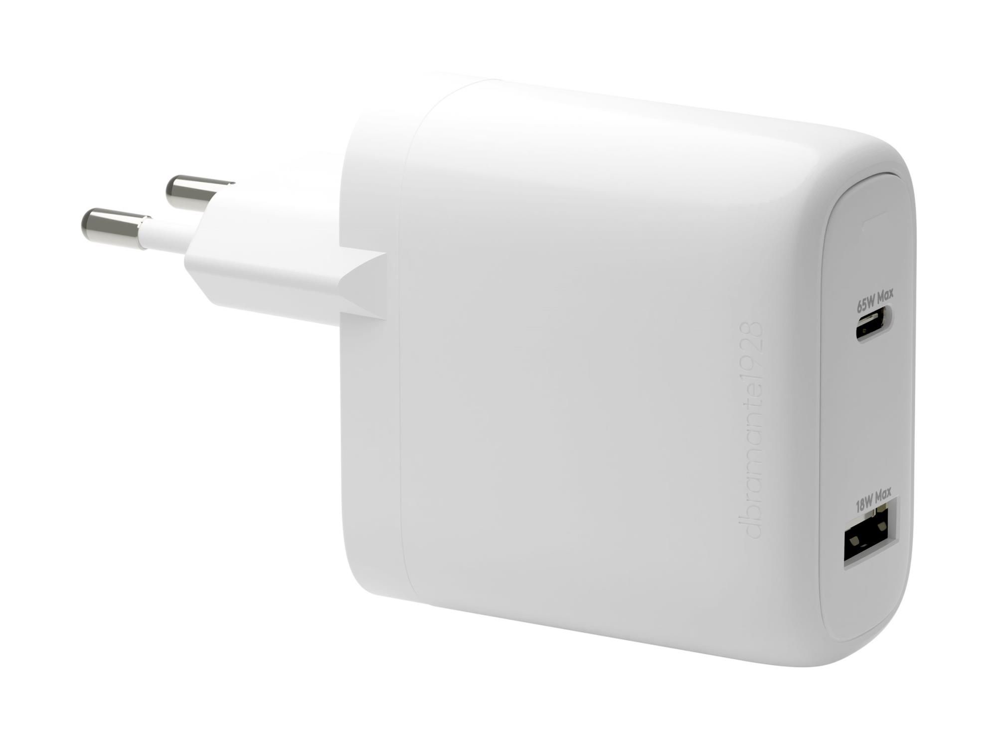 dbramante1928 re-charge - Netzteil - 65 Watt - 2 Ausgabeanschlussstellen (USB-C, USB)