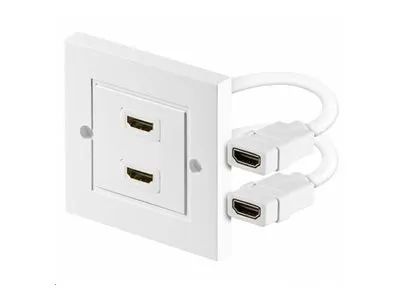 MicroConnect Ausgang - HDMI - weiß 2 Ports 