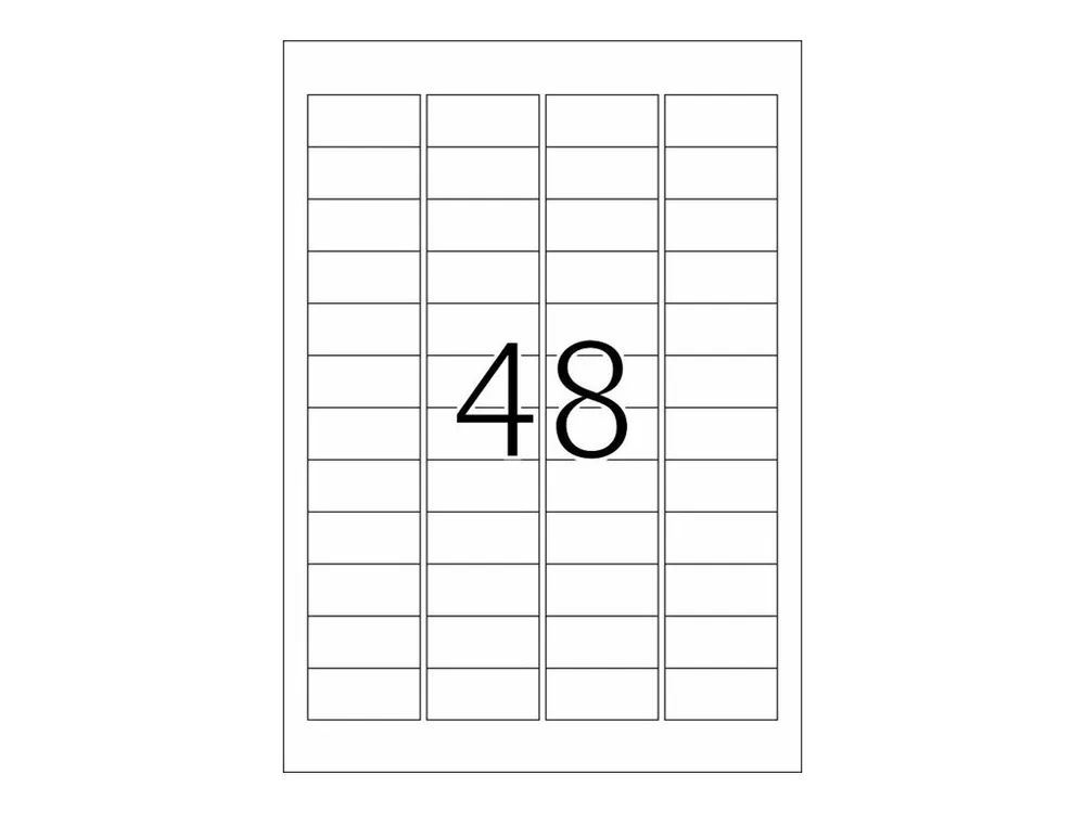 HERMA Special - Polyethylen (PE) - matt - selbstklebend - weiß - 45.7 x 21.2 mm 480 Etikett(en) (10 Bogen x 48)