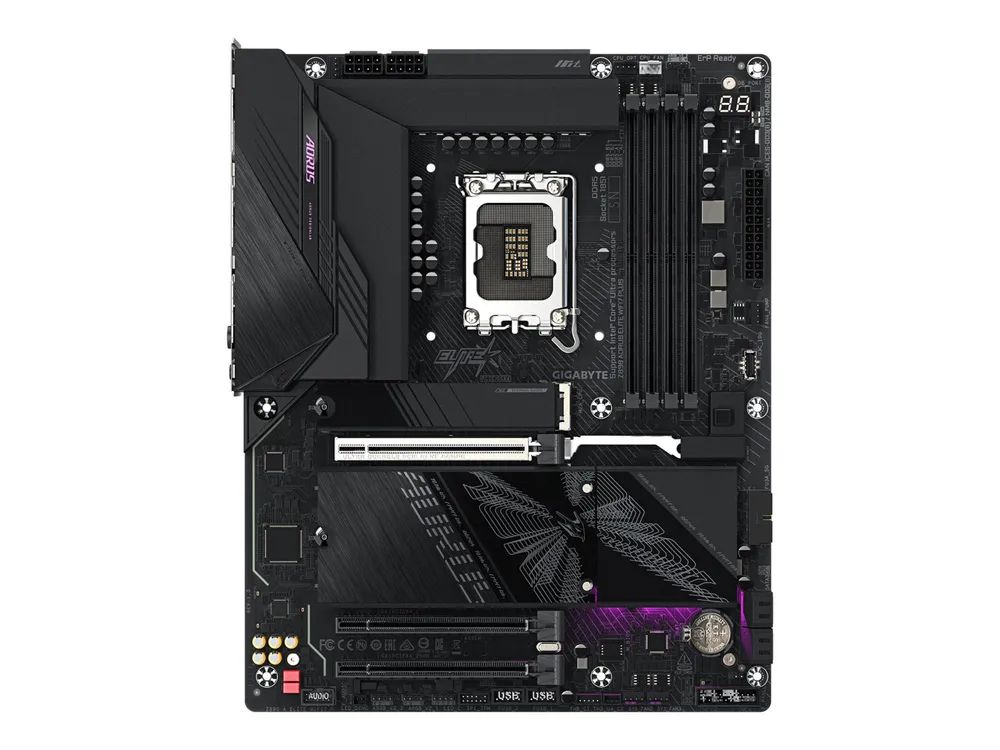Gigabyte AORUS Z890 ELITE WIFI7 PLUS - Motherboard - ATX - LGA1851 Sockel - Z890 Chipsatz - USB4, USB-C 3.2 Gen2, USB 3.2 Gen 2, USB 3.2 Gen 1 - Bluetooth, Wi-Fi 7, 5 Gigabit Ethernet - Onboard-Grafik (CPU erforderlich)