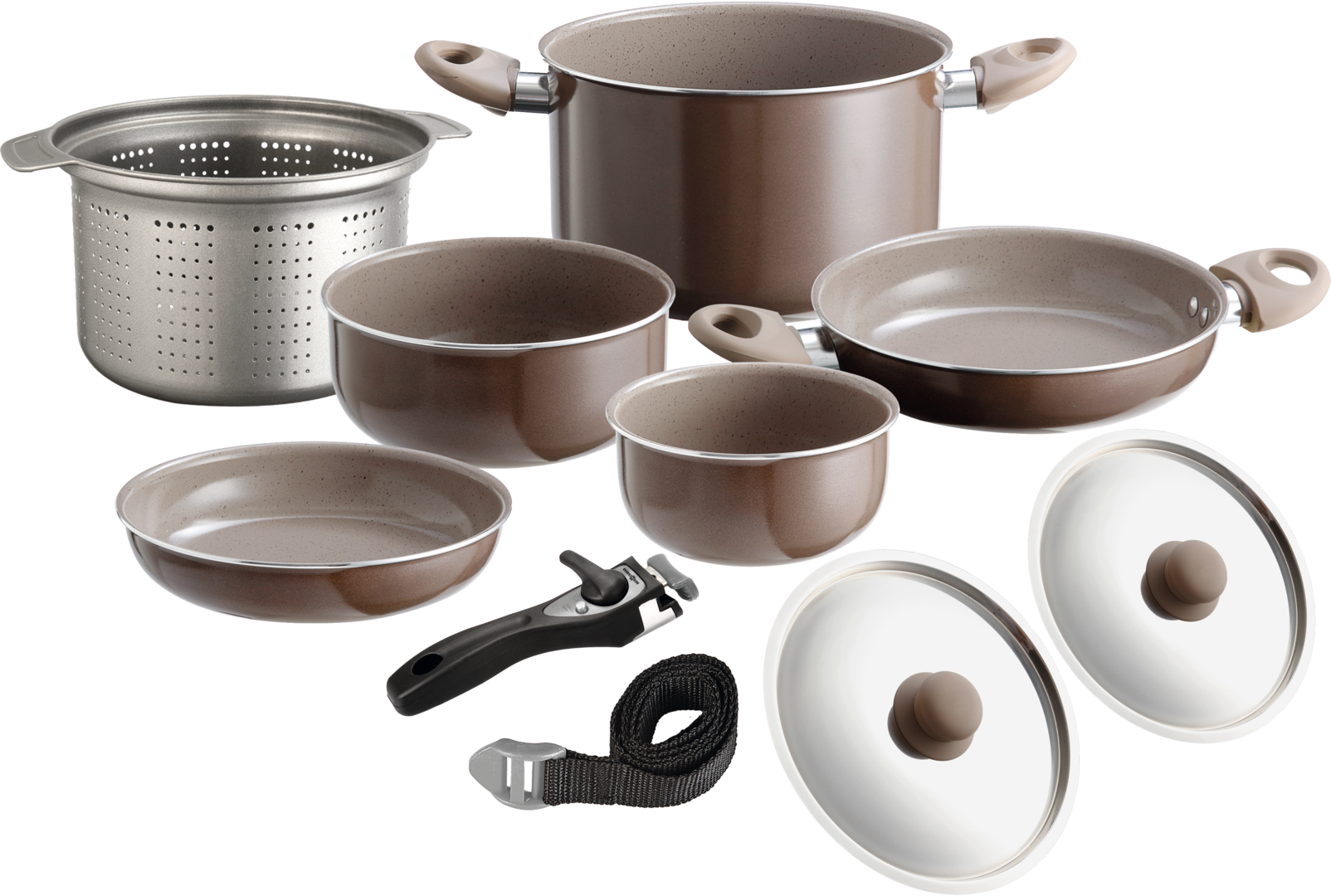 Brunner Topfset CHOCOLATE 9+1 ø 22