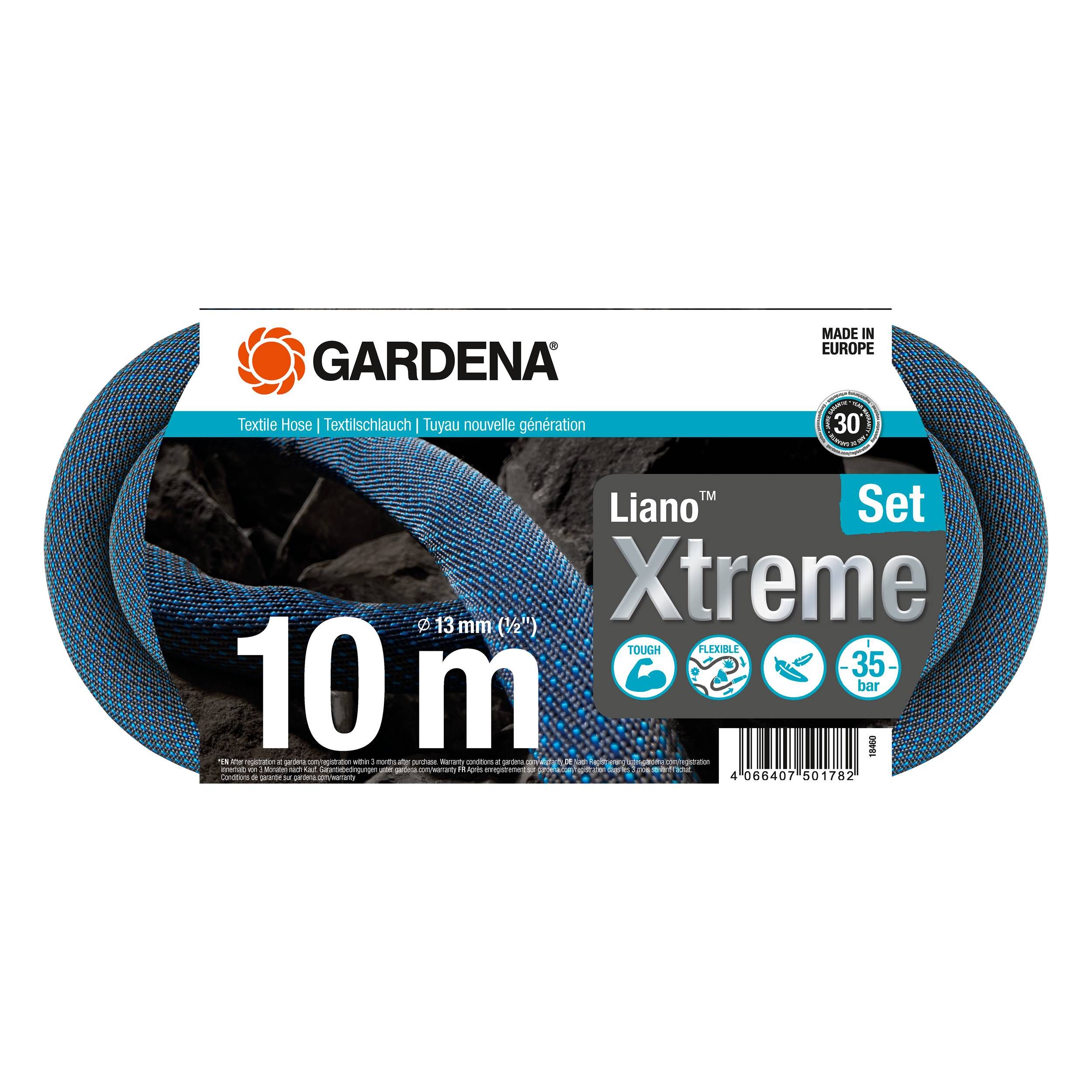 Gardena Liano™ Xtreme 1/2", 10 m Set