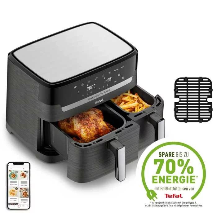 Tefal Dual Easy Fry & Grill 8,3 L Heißluftfritteuse EY905B