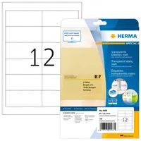 HERMA 4586 - Transparent - Abgerundetes Rechteck - Dauerhaft - A4 - Universal - Polyester