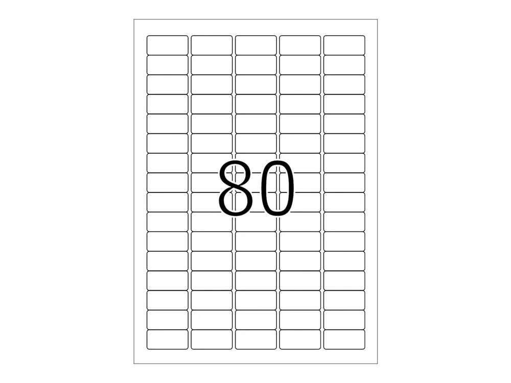 HERMA Premium - Papier - matt - permanent selbstklebend - weiß - 35.6 x 16.9 mm 2000 Etikett(en) (25 Bogen x 80)