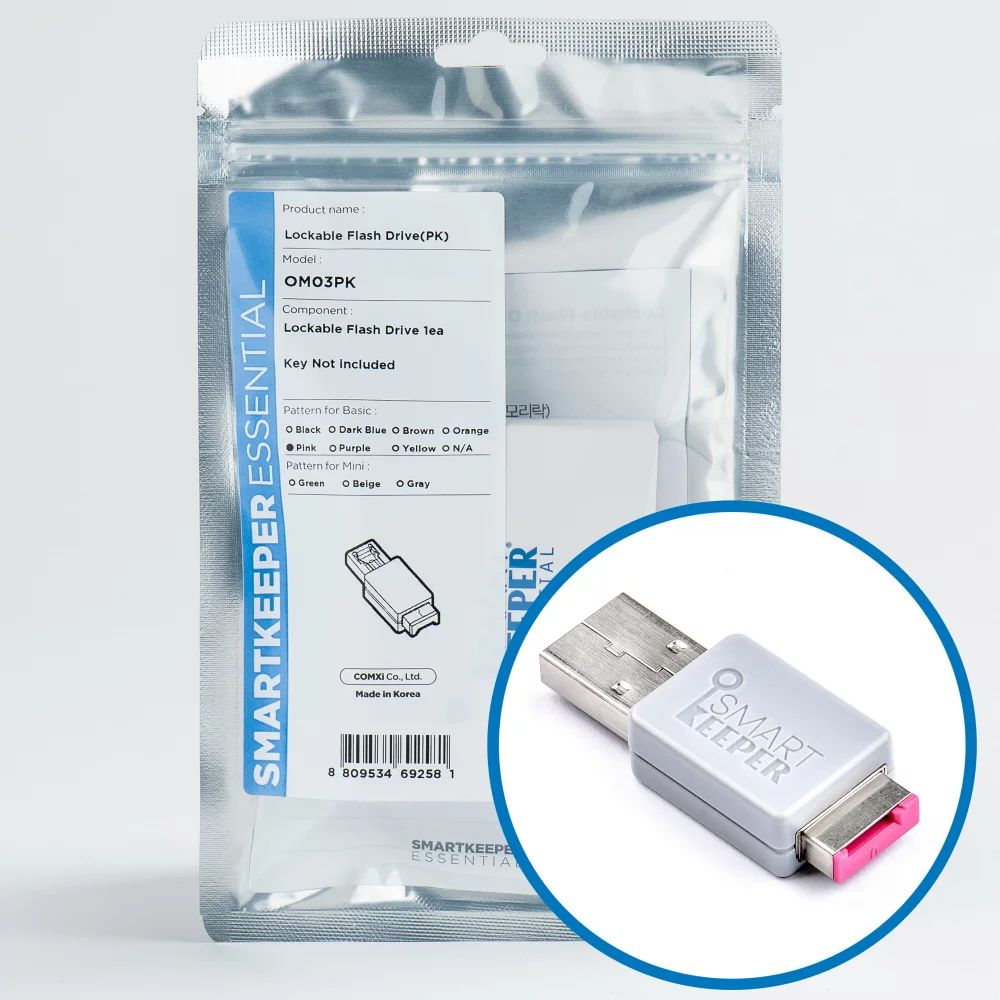 Smart Keeper Basic"USB Stick" verriegelbar 32GB pink