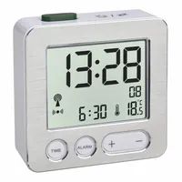 TFA 60.2545.54 - Digitaler Wecker - Rechteck - Silber - Kunststoff - -9 - 50 °C - F - °C