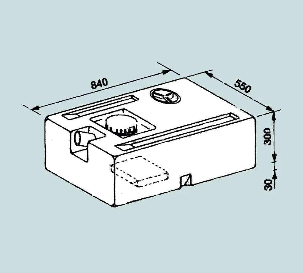 Lilie Wassertank 130 l