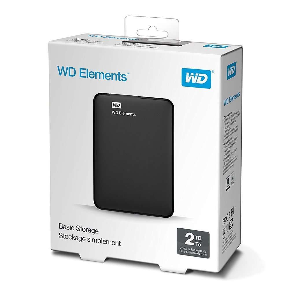 WD Elements Portable WDBU6Y0020BBK - Festplatte - 2 TB - extern (tragbar)