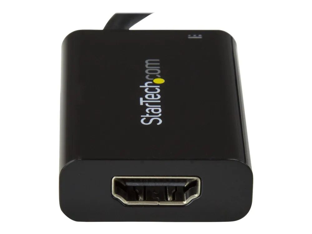 StarTech.com USB C to HDMI 2.0 Adapter with Power Delivery, 4K 60Hz USB Type-C to HDMI Display/Monitor Video Converter, 60W PD Pass-Through Charging Port, Thunderbolt 3 Compatible, Black - USB-C Display Adapter (CDP2HDUCP)