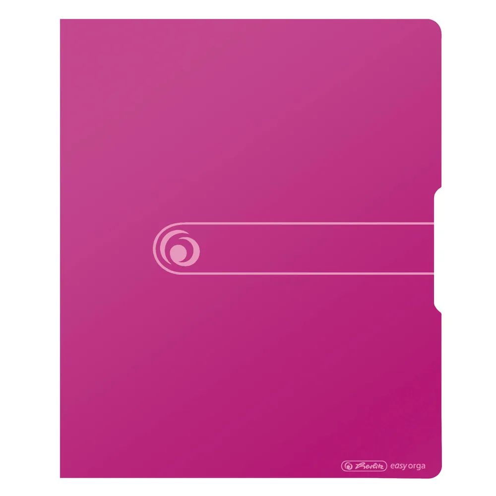 herlitz Ringbuch A4 PP 2-Ring 3,8cm opak beere easy orga to go