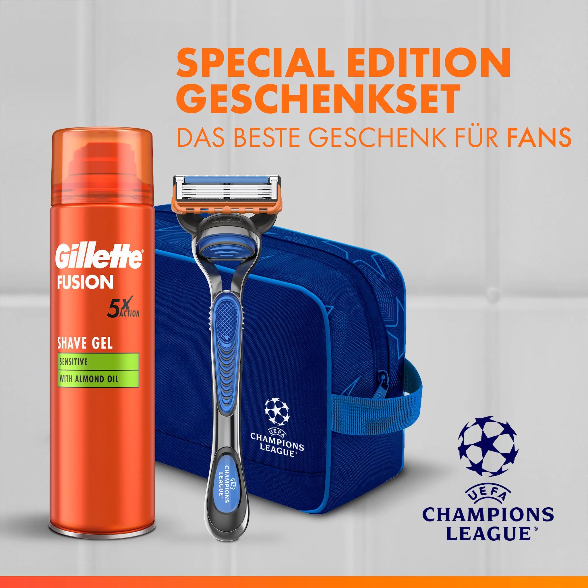 Gillette Fusion5 Geschenkset "UEFA Champions League"