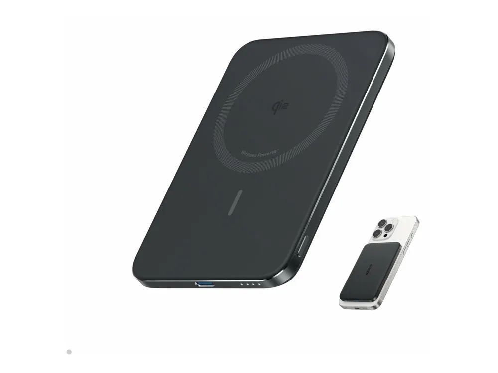 Anker Innovations Anker MagGo - Induktive Power Bank - 5000 mAh - 20 Watt - 3 A (24 pin USB-C, kabelloses Laden)