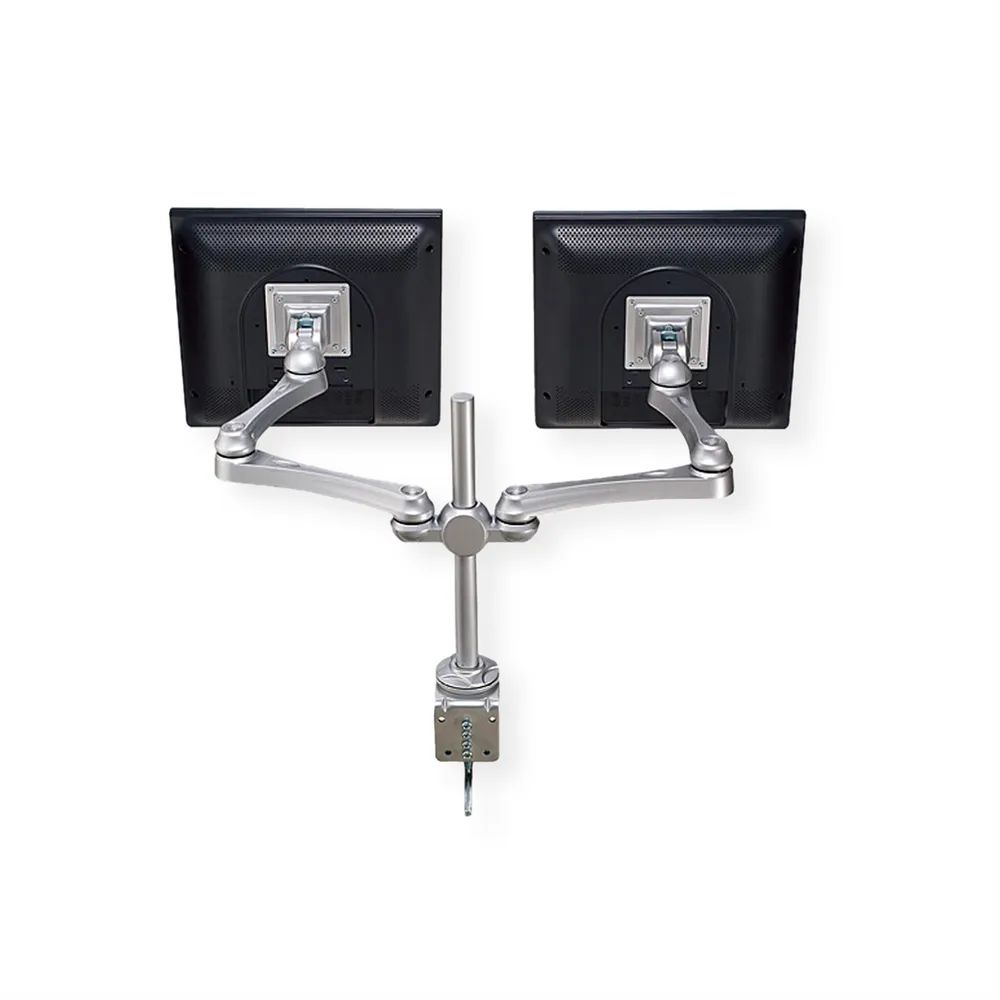 ROLINE LCD-Doppelarm Trägerstange, 4 Gelenke, Tischmontage, bis 16 kg
