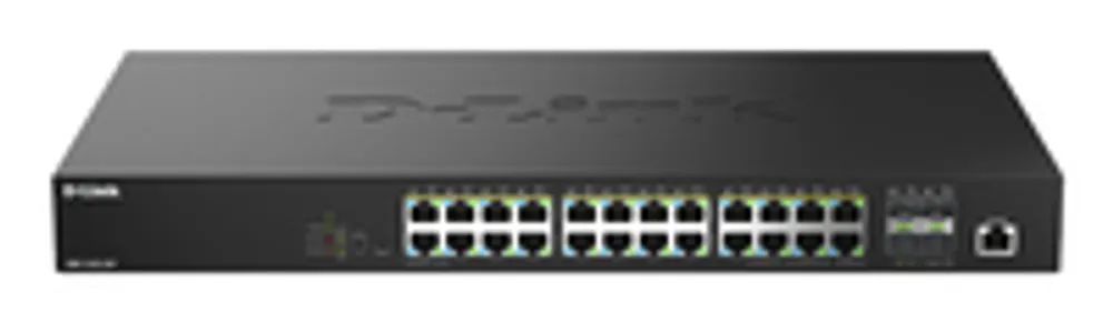 D-Link DMS 1250-28P - Switch - L2+ - Smart - 24 x 10/100/1000/2.5G (PoE+)