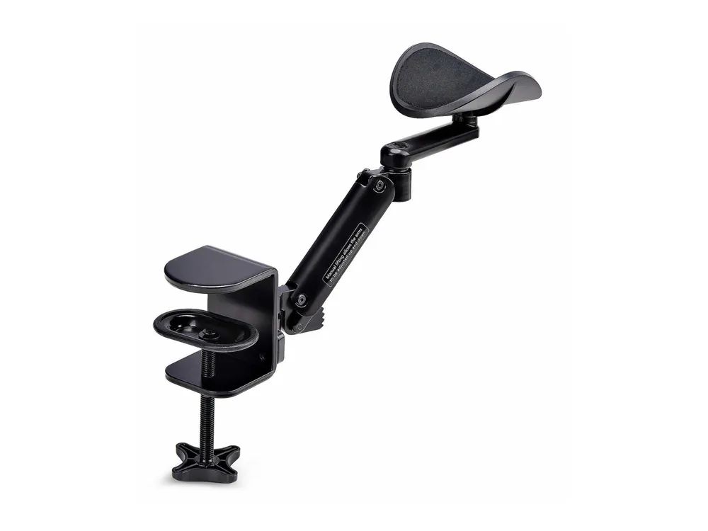 StarTech.com Adjustable Arm Rest For Desk, Clamp-On Install/No Drilling - Befestigungskit (Armauflage)