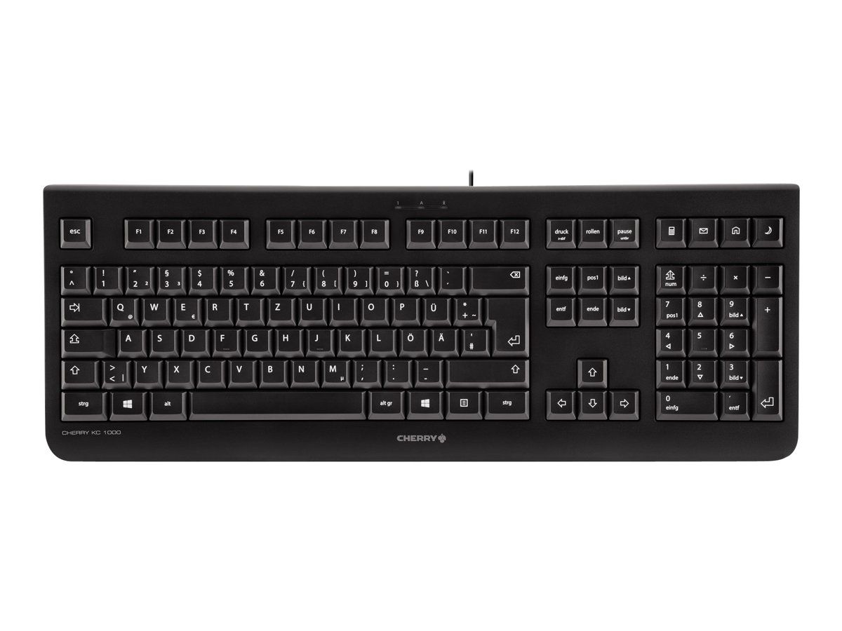 Cherry KC 1000 - Tastatur - Deutsch - Schwarz