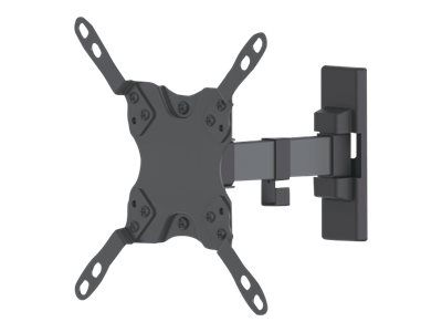 Manhattan TV & Monitor Mount, Wall, Tilt and Swivel, 1 screen, Screen Sizes: 13-42", Black, VESA 75x75 to 200x200mm, Max 20kg, Swivel with 2 pivots, Lifetime Warranty - Klammer - für LCD-Display - Stahl - Schwarz - Bildschirmgröße: 33-106.7 cm (13"-4