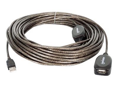 Manhattan USB-A to USB-A Extension Cable, 20m, Male to Female, Active, 480 Mbps (USB 2.0)