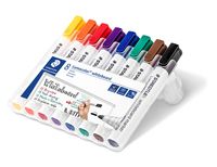 STAEDTLER Lumocolor 351 - Marker - für Glas, Whiteboard, Porzellan - verschiedene Farben - 2 mm (Packung mit 8)