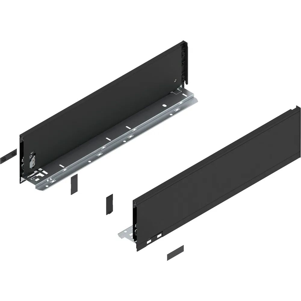 BLUM LEGRABOX pure Zarge Höhe K, NL 500, Carbonschwarz-matt