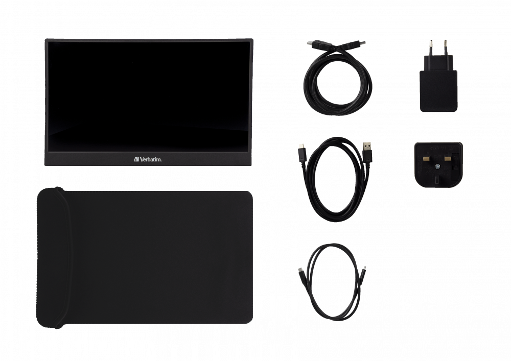 Verbatim PM-14 - LED-Monitor - 35.6 cm (14") - tragbar - 1920 x 1080 Full HD (1080p)