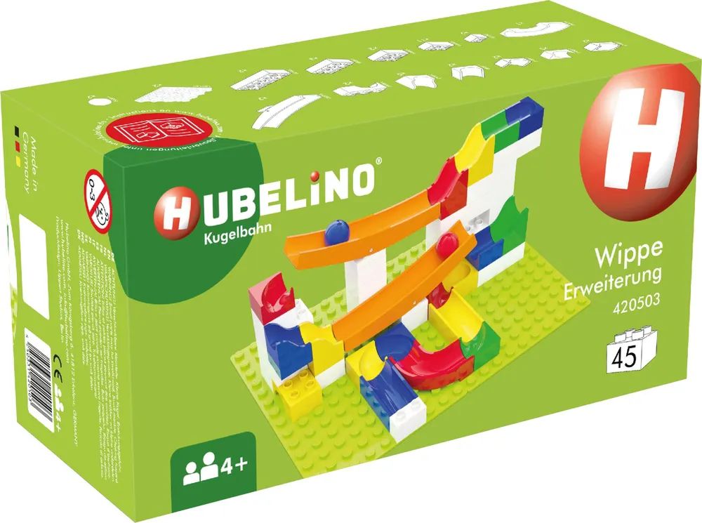 Hubelino GmbH Kugelbahn Wippe Erweiterung (43-teilig)