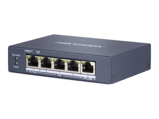 Hikvision Pro Series DS-3E0505HP-E - Switch - unmanaged - 3 x 10/100/1000 (PoE)