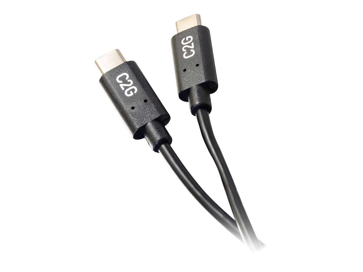 C2G 1.8m (6ft) USB C Cable - USB 2.0 (3A) - M/M USB Type C Cable - Black - USB-Kabel - 24 pin USB-C (M)