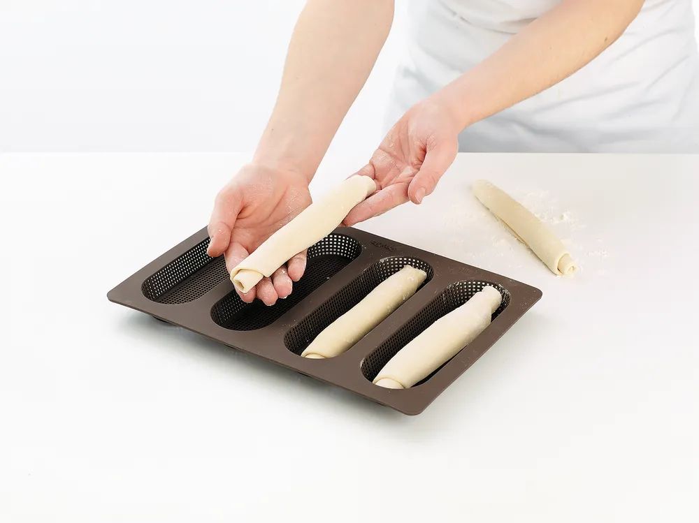 Lékué Silikon Mini-Baguette-Backform - Brown