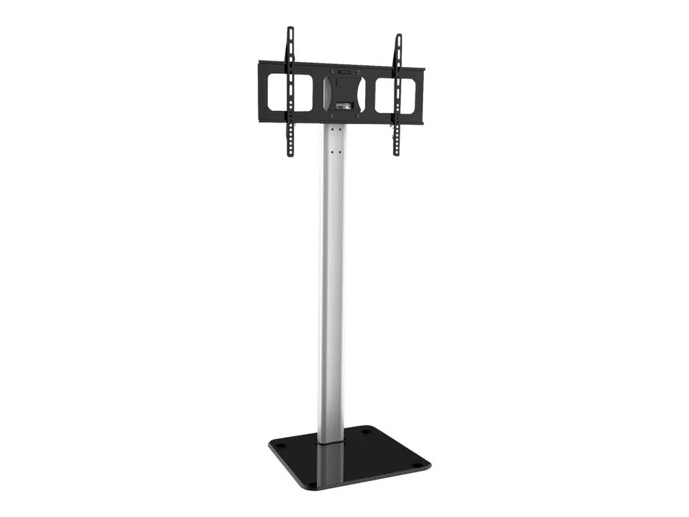 Techly Floor Support - Aufstellung - für LCD-Display - Aluminium - Schwarz, Silber - Bildschirmgröße: 81.3-177.8 cm (32"-70")