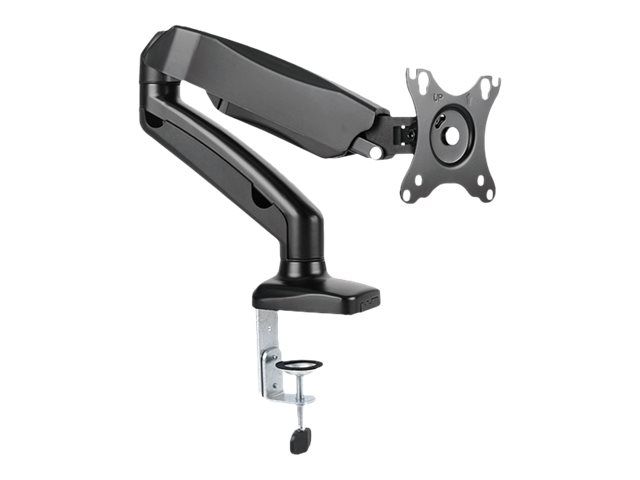 ICY BOX IB-MS303-T - Aufstellung (Gelenkarm, VESA-Adapter, Tisch-Klemme, Befestigung für Kabeldurchgang) - für LCD-Display - Metall - Schwarz - Bildschirmgröße: up to 68 cm (bis zu 27 Zoll)