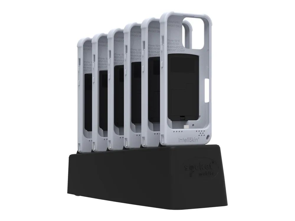 Socket Mobile DuraSled DS840 - Mit 6 Bay-Ladegerät - Barcode-Scanner - Begleiter - 2D-Imager - decodiert - Bluetooth 2.1 EDR (Packung mit 6)
